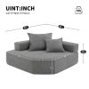Corner Frame for Oversized Modular U Shaped Sectional Sofa,Luxury Boucle Floor Couch Set,Convertible Sleeper Couch