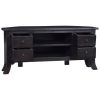 TV Stand Light Black Coffee 39.4"x15.7"x17.7" Solid Wood Mahogany