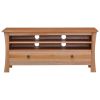 TV Stand 39.4"x11.8"x17.7" Solid Wood Mahogany