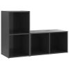 TV Cabinets 2 pcs Gray 28.3"x13.8"x14.4" Engineered Wood