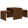 Coffee Table Set Brown Oak 39.4"x18.9"x15.7" Engineered Wood