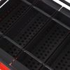 Paper Log Briquette Maker Steel 15"x12.2"x7.1" Black and Red