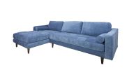 ANDERSON LAF SECTIONAL - DENIM BLUE