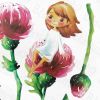 Pretty Flowers - Wall Decals Stickers Appliques Home Decor