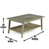 Milani - 3 Piece Table Set - Light Brown