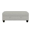 Wallace & Bay Drason Gray Storage Ottoman