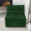 Lazy Floor Sofa ,Modern Armless Floor Lounge Chair, Comfy Accent Bean Bag Couch, Single Corner Chair Sofa for Living Room Bedroom Salon Office-green