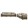 Family sofa set Deep Seat Sofa, Warm Sofa for Home Cinema and Living Room, One 2-Seater Sofa and One 3-Seater Sofa,Tan Corduroy