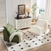 Accent Armless Chair Lazy Floor Seating, Leisure Accent Single Couch with Backrest Fireside Chair Sofa Lounger for Living Room, Bedroom, Office
