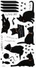 Naughty Kittens - Hemu Wall Decals Stickers Appliques Home Decor 11.8 BY 23.6 Inches