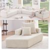 [VIDEO provided] Special-shaped Frame for Oversized Modular U Shaped Sectional Sofa,Luxury Boucle Floor Couch,Convertible Compressed Couch