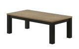 Brown Black 3-Piece Living Room Table Set Table Top Cocktail Table and Two Matching End Tables Wooden Furniture