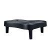 47.24''Fiberglass Clound Coffee Table for Living Room,Matte Black Relief Table front of the Sofa, Irregular Center Table for Apartment