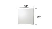 Olivia Contemporary Style Mirror Made with Wood in White