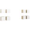 Wall Mounted TV Cabinets 8pcs White and Sonoma Oak 12"x11.8"x11.8"