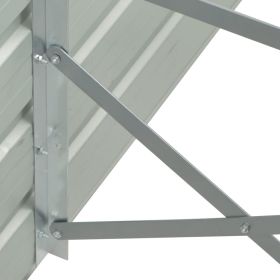 vidaXL Garden Raised Bed Galvanized Steel 50.8"x50.8"x30.3" Green (Option: as picture)