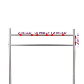 vidaXL Stainless Steel Stand for Double Mailbox (Option: as picture)
