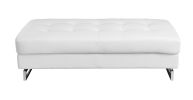 Global United Genuine Leather Ottoman