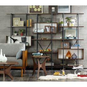 Triangle Wood Coffee table (Color: as Pic)