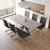 Scalable Dining Table Table Set for 6-8 Person for Dining Room