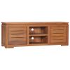 TV Stand 43.3"x11.8"x15.7" Solid Wood Teak