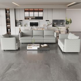 Modular Sectional Sofa, Convertible Sofa Seat With Storage, Sets Including Three seater Sofa & Couches (Color: as Pic)