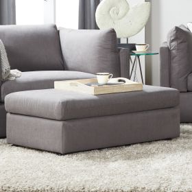Enda Living Room Fabric Ottoman (Color: as Pic)