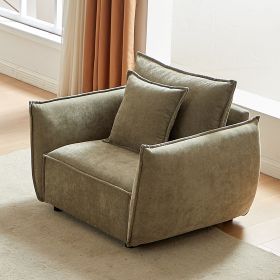 MH 44" Minimalist Sofa, Living Room upholstered armchair bedroom, Modern Living Room Sofa for Office Room, Living Room (Color: as Pic)