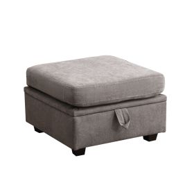 Modular Sectional Sofa, Convertible Sofa Couch with Storage, Sleeper Sectional Sofa Set (Color: as Pic)
