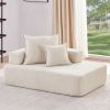 [VIDEO provided] Lounge Frame for Oversized Modular U Shaped Sectional Sofa,Luxury Boucle Floor Couch,Convertible Compressed Couch