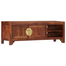 TV Stand 47.2"x11.8"x15.7" Solid Wood Acacia (Color: Brown)