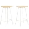 Bar Stools 2 pcs Solid Mango Wood