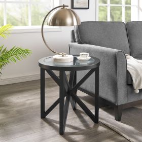 Modern simple glass coffee table (Color: as Pic)