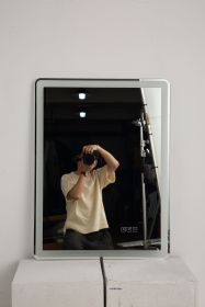 40x32 Inch LED Bathroom Mirror Vanity Mirrors with Front Lights Wall Mounted Anti-Fog Frameless Make Up Mirror with Light 5 mm Copper-Free Silver Mirr (Color: as Pic)