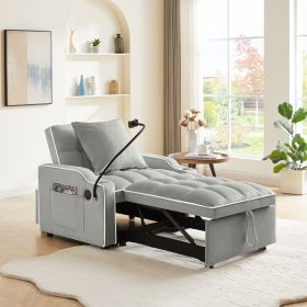 3-in-1 Sofa Bed (Color: as Pic)