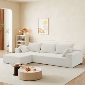 [VIDEO provided]109*68" Modular Sectional Living Room Sofa Set, Modern Minimalist Style Couch, Upholstered Compressed Sofa for Living Room, Bedroom (Color: as Pic)