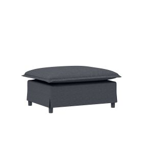 33*27.5" Ottoman Module for Modular Sectional Sofa,Wide Seat,Chenille,2 Colors (Color: as Pic)