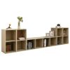 5 Piece TV Cabinet Set Sonoma Oak Engineered Wood