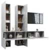 6 Piece TV Cabinet Set Concrete Gray Engineered Wood