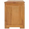 TV Stand 43.3"x11.8"x15.7" Solid Wood Teak