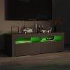TV Cabinet with LED Lights Gray 47.2"x13.8"x15.7"