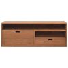 TV Stand 43.3"x11.8"x15.7" Solid Wood Teak
