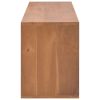 TV Stand 43.3"x11.8"x15.7" Solid Wood Teak