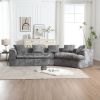 COOLMORE Boucle Sofa 3 Seater for Living Room Oversized Comfy Sofa unique double seat and corner construction for Apartment