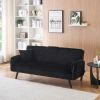 Minimalist style, straight-line corduroy sofa suitable for sitting and lying in the living room and bedroom