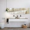 Trustmade Wall Mirrors Flexible Real Glass Flat Frameless