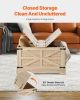 VEVOR Rattan Coffee Table Rectangle Rattan Coffee Table 2-Tier for Living Room