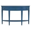 U-Style Modern Curved Console Table Sofa Table with 3 drawers and 1 Shelf for Hallway, Entryway, Living Room