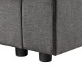Waylon 145.5" Gray Linen 7-Seater U-Shape Sectional Sofa Chaise with Pocket