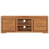 TV Stand 43.3"x11.8"x15.7" Solid Wood Teak